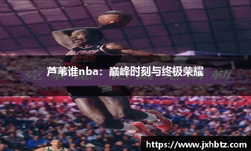 芦苇谁nba：巅峰时刻与终极荣耀
